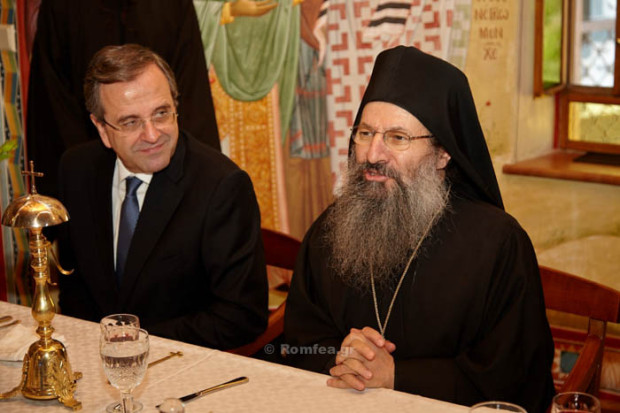 Visit of Greek Prime Minister Antonios Samaras at Simonos Petra