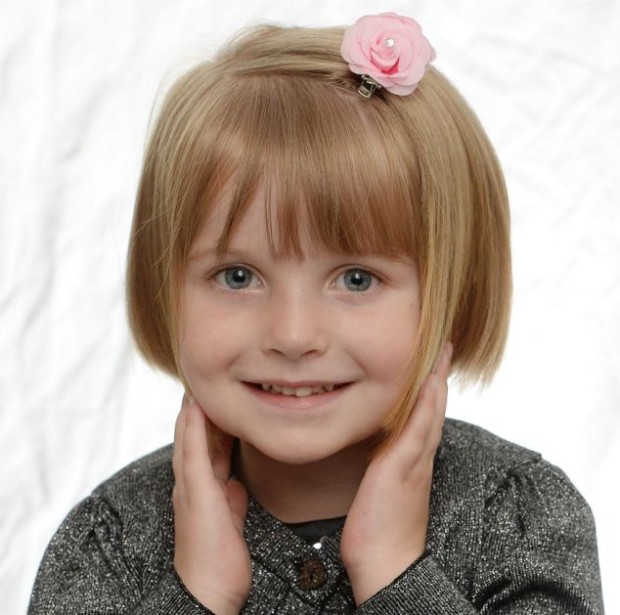 Photograph by Peter Powell.    05-06-2014This is Evie-Leigh Austin who has cut off her long blonde hair to make into a wig for kids who have cancer.